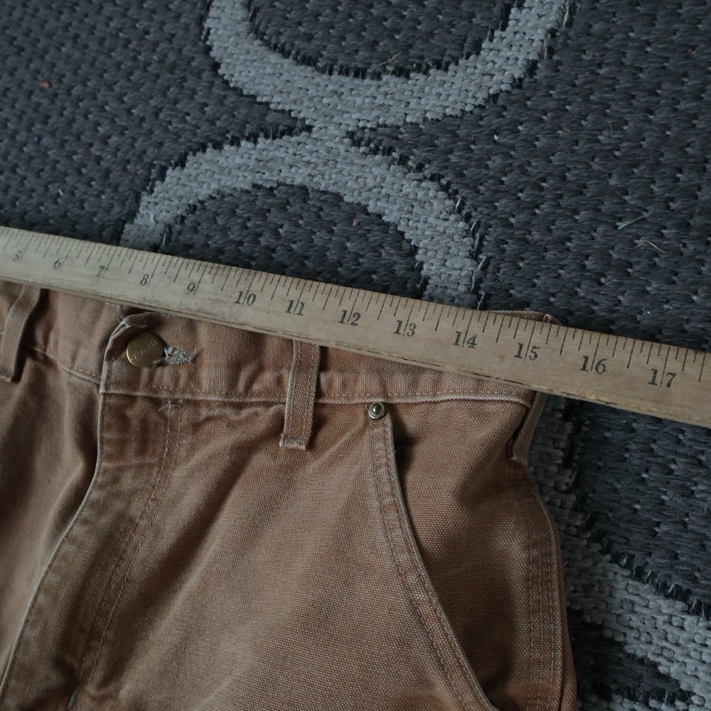 Carhartt Double Knee Pants B01 BRN Loose Original Fit Made in USA 30X30 Rare - Picture 6 of 12